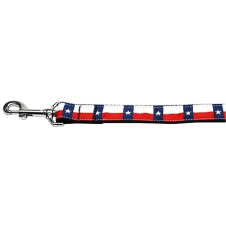 MIRAGE PET PRODUCTS 0.375 in. 6 ft. Texas Flag Nylon Dog Leash 125-183 3806